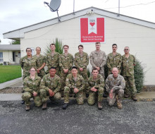 A group fo New Zealand Army Reserve soldiers.