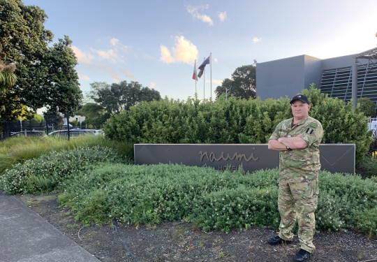 Auckland’s Blair Siegel, a captain in the Army Reserves, is relishing his time in the Managed Isolation and Quarantine Facilities and has been named NZDF Reservist of the Year.