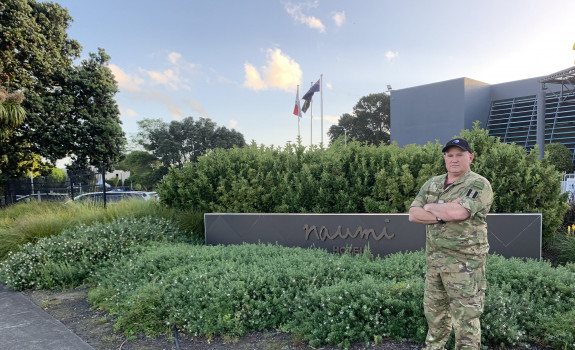 Auckland’s Blair Siegel, a captain in the Army Reserves, is relishing his time in the Managed Isolation and Quarantine Facilities and has been named NZDF Reservist of the Year.