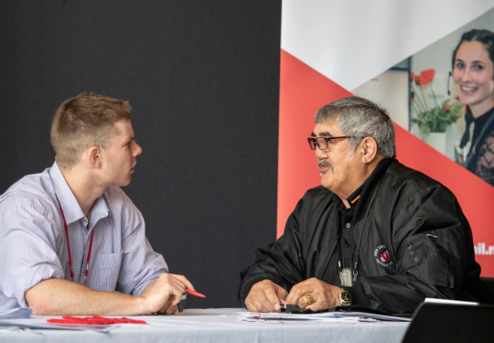 Veterans Affairs meeting Northland Veterans at the Te Kotahitanga Exhibition Hall