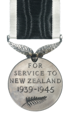 New Zealand War Service Medal (NZWSM) Reverse