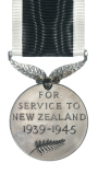 New Zealand War Service Medal (NZWSM) Reverse