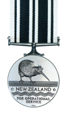 New Zealand Operational Service Medal (NZOSM) Reverse