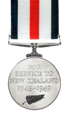 New Zealand Service Medal Reverse