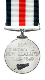 New Zealand Service Medal Reverse