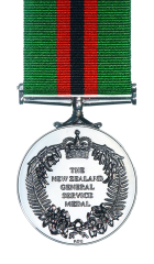 New Zealand General Service Medal 2002 (Afghanistan)  Reverse