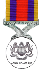 The Pingat Jasa Malaysia Medal Obverse