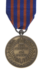 The New Zealand bravery medal (NZBM) Reverse