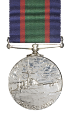 The Royal New Zealand Naval Volunteer Reserve Long Service and Good Conduct Medal Reverse