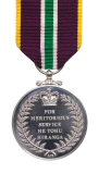 New Zealand Defence Meritorious Service Medal (DMSM) Reverse