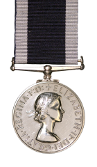 The Royal New Zealand Navy Long Service and Good Conduct Medal Obverse