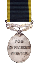 The Efficiency Medal Reverse