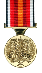 The New Zealand Special Service Medal (Nuclear Testing) Reverse