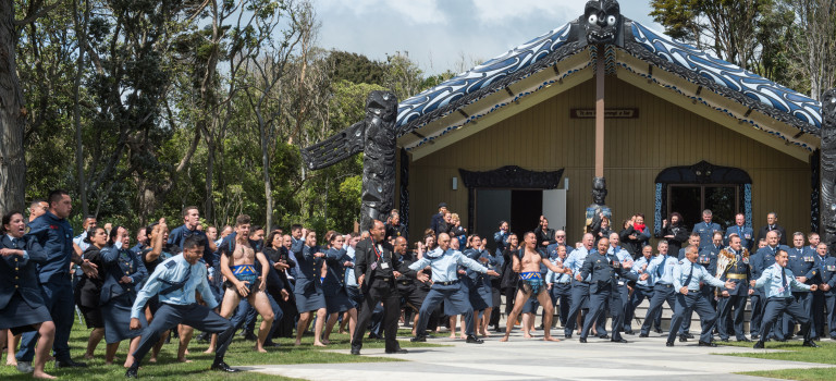 Opening Pōwhiri of the RNZAF Tūrangawaewae at Base Ohakea. 