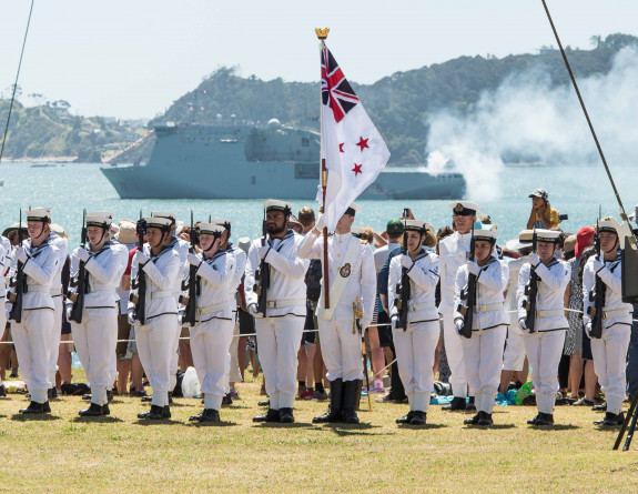 21 Gun Salute at Waitangi Treaty Grounds.