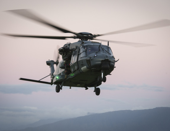 A stock photo of a NH90 helicopter