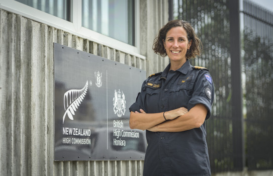 Lieutenant Commander Vicki Stevens was deployed as New Zealand's representative to the Pacific Islands Forum Fisheries Agency