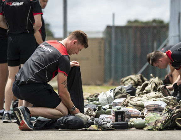 Soldiers from 2nd Engineer Regiment prepare to deploy to Tonga
