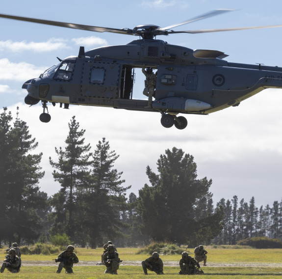 No. 3 Squadron provided support to the exercise with an NH-90 helicopter