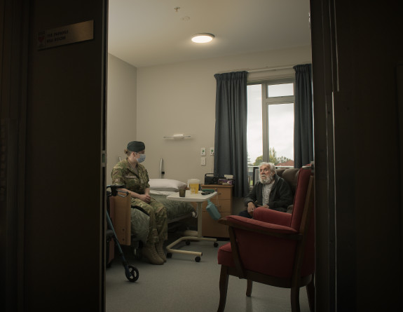 Our soldiers helped Rannerdale Village veterans move to Aldwins House, a specialist rest home and hospital care facility in Linwood.