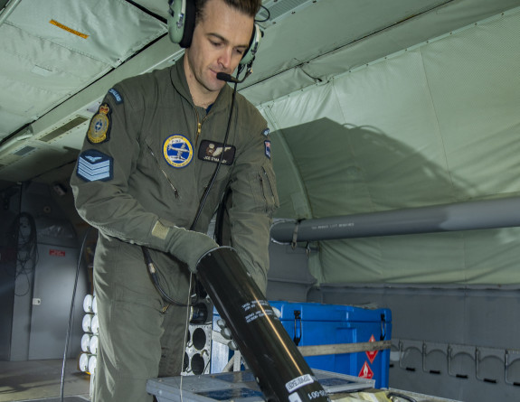 Launching a Sonobuoy from a P-3K2 Orion