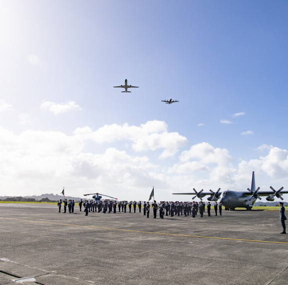After 55 years with the RNZAF, NZ4204 flew its final flight today as part of a Formation Thunder flypast with a Boeing 757 over Base Auckland
