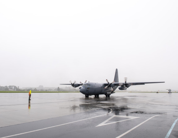 Crew on our RNZAF C-130 Hercules transported the Prime Minister, and staff from the National Emergency Management Agency and Fire and Emergency NZ to Auckland
