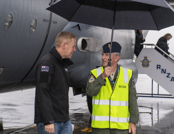 Crew on our RNZAF C-130 Hercules transported the Prime Minister, and staff from the National Emergency Management Agency and Fire and Emergency NZ to Auckland