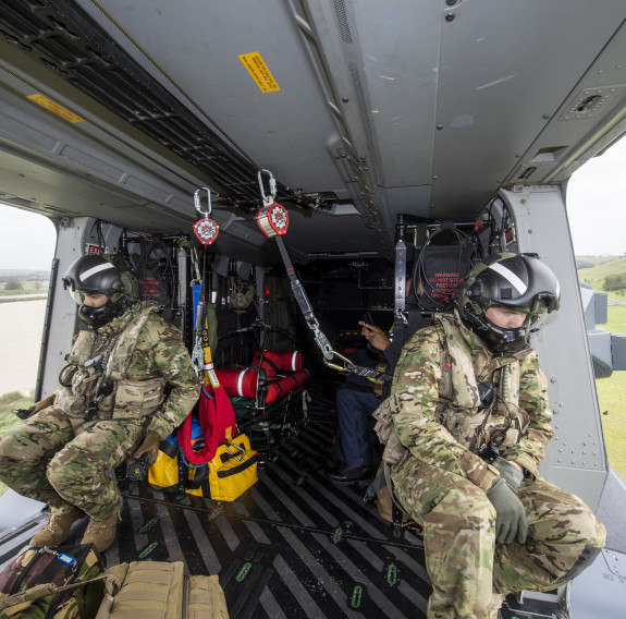 During the Cyclone Gabrielle response, NH90 helicopters were prepped for a flight from Base Auckland to deliver supplies to Whangārei Hospital and survey damage in Dargaville.