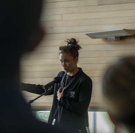 Ruby was on hand to deliver a keynote speech to inspire our sailors for International Women's Day.