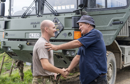 Members of the Fijian Humanitarian Assistance Disaster Relief Task Force joined forces with NZDF engineers to help a cyclone-affected farming family.