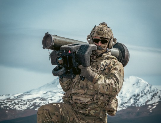 Soldier holding Javelin