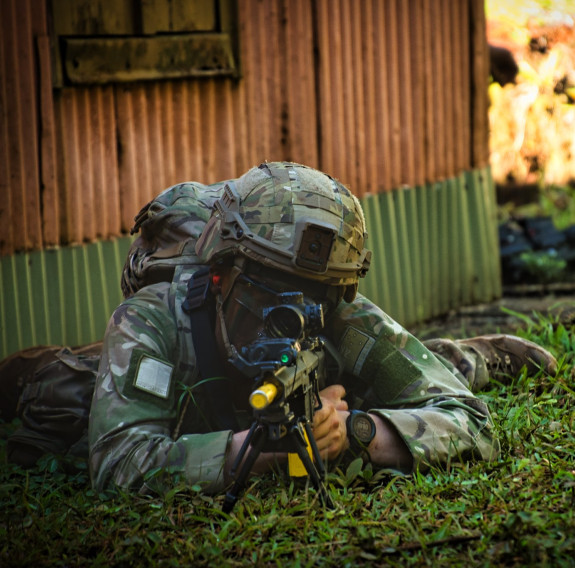 A New Zealand Army soldier in the field in the Pacific during Exercise Tagata’toa.