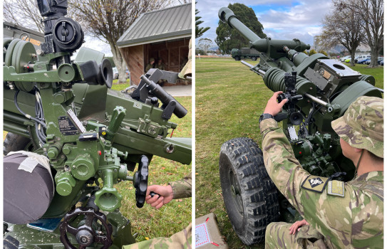 An 105mm L119 Light Gun.