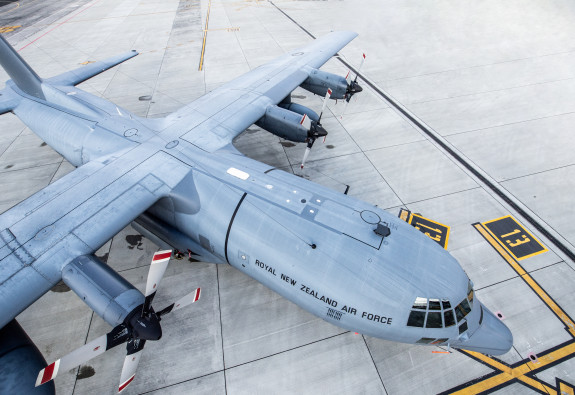 C-130H(NZ) Hercules bird's-eye view 