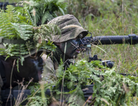 The Officer Cadets commanded a group through ambushes, quick attacks, clearances and establishing a secure base.