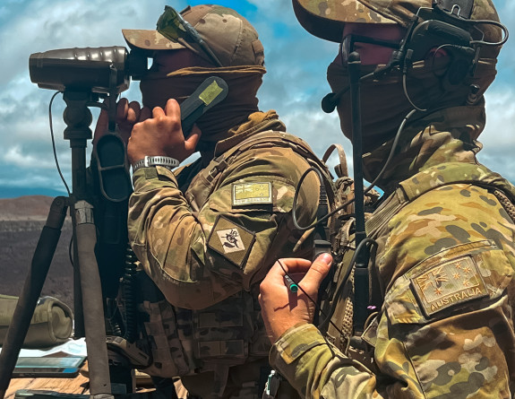  NZ Army Joint Fires team co-ordinate air ordnance drops from partner aircraft
