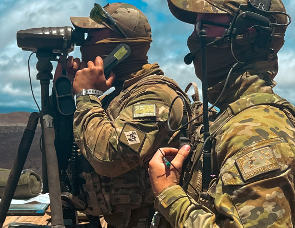 NZ Army Joint Fires team co-ordinate air ordnance drops from partner aircraft