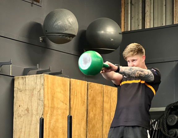 Lieutenant Don Heald smashed the world record for the amount of kettlebell swings done in a 24 hour period