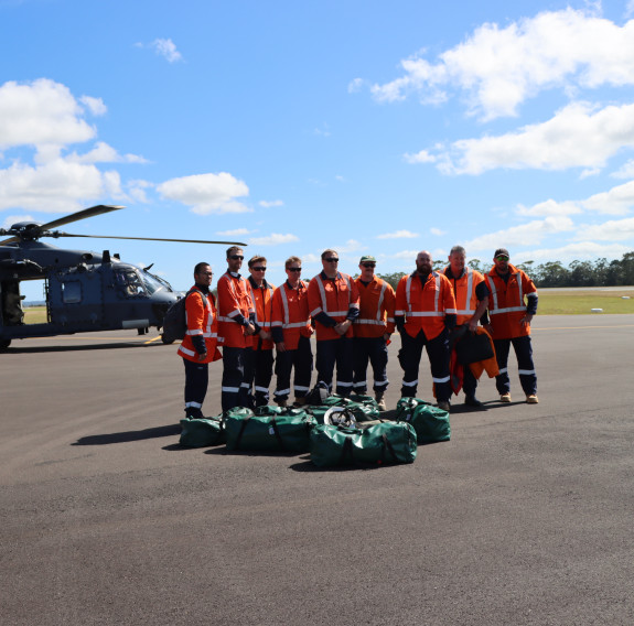 transporting line workers from RNZAF Base Auckland to Kerikeri, who were deployed to support power infrastructure tasks in Northland.