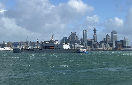Royal New Zealand Navy ship HMNZS Aotearoa sails from Devonport Naval Base to participate in RIMPAC 22 and for a 5-1/2 month deployment to the Asia Pacific region.
