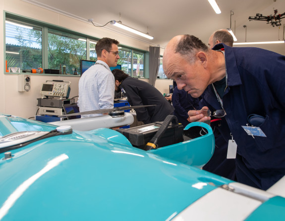 Whangārei Boys' High School teacher ‘Haggis’ Henderson at Defence Science & Technology