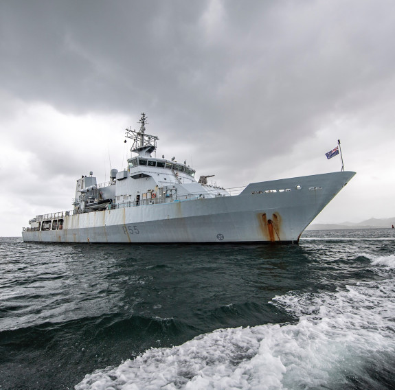 Offshore Patrol Vessel HMNZS Wellington is designed for maritime surveillance and patrol missions in the Pacific and Southern Ocean