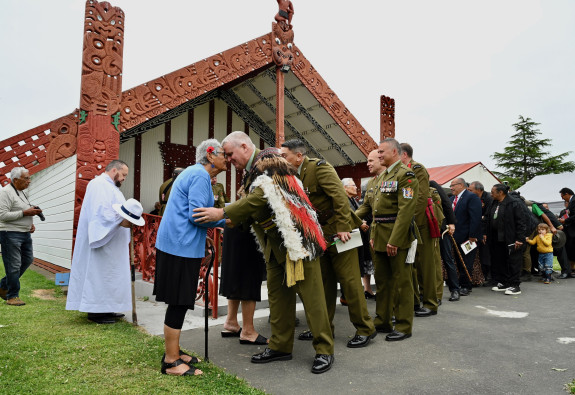 The New Zealand Army conducts the final 28 (Maori) Battalion unclaimed medals ceremony, at Houngarea Marae, Pakipaki, Hastings