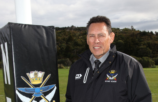 Former All Black captain, Sir Wayne “Buck” Shelford, is the patron of Navy rugby and will be involved in the Te Taua Moana team’s build up to the Commonwealth Navy Rugby Cup in the UK