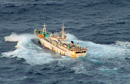 Sea and air surveillance aims to detect IUU fishing activity.