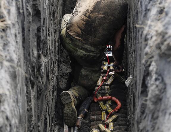 Operation Render Safe in Papua New Guinea involved Second World War munitions being destroyed in specially dug pits