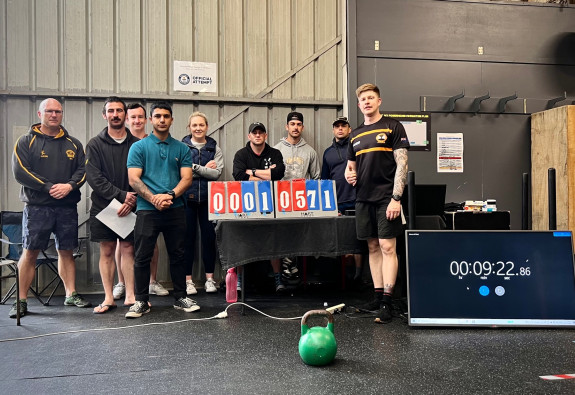 Lieutenant Don Heald completed 10,571 reps with a 24 kilogram kettlebell.