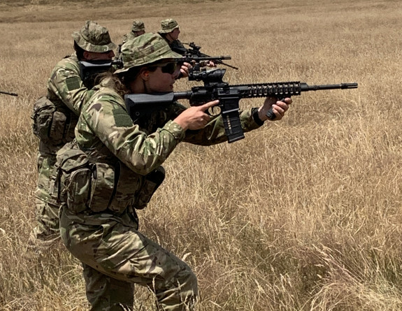 Reservists training