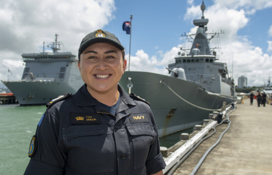 Sub Lieutenant Tyler Simeon is looking forward to the next chapter of her Royal New Zealand Navy career